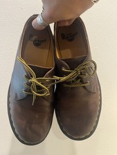 Dr Martens 1461 Brown Derby Leather Shoes US9M picture
