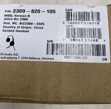 NEW OPEN BOX Jabra Biz 2300 2309-820-105 Duo Noise Canceling Mic Headeset USB  picture