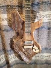 Unique Scalloped Fingerboard Guitar  Right-hand Driftwood Maple Body  picture