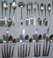 29 Pcs Vintage 1937  Oneida Nobility Plate Caprice Silver Plate Silverware picture