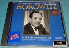 VLADIMIR HOROWITZ, The Complete Masterworks Recordings, Vol. IX, CD, NEW picture