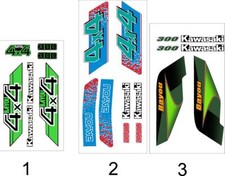 1989 - 2006 Kawasaki Bayou 300 4x4 Decal Graphics Emblem Marks Kit picture