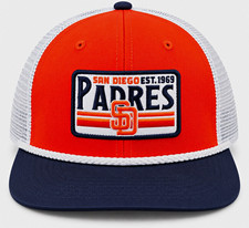 San Diego Padres Fan Favorite Cooperstown Collection Mesh Snapback Hat OSFA NWT picture