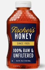 Fischers Honey, 24oz Raw and Unfiltered, Premium, Pure, Squeeze Bottle picture