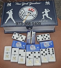 Jumbo Yankees Domino Doble Six With Lather Case New In The Box picture