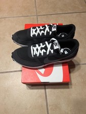 Nike Waffle Nav Black Off Noir White Running Sneakers FJ4195-001 Men's Size 13 picture