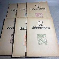Art de Decoration, Lot of 6 Volumes 1920 1921 / MSR picture