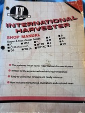 International Harvester Shop Manual For Super & Non-Super Series 1991 Copyright picture