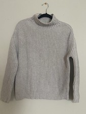 EUC Vintage GAP 90s Y2K Ribbed Mock Turtleneck Quarter Zip Sweater Women LARGE picture