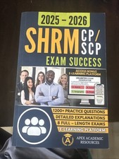 2025-2026 SHRM Cp/Scp Exam Success by Apex Academic Resource (Paperback) picture