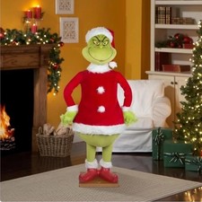 Gemmy 5.74ft Life-Size Animated Dancing/Speaking Grinch Character picture