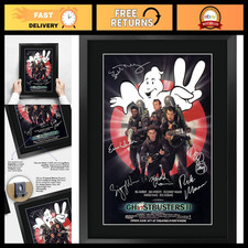 Ghostbusters 2 Framed Poster 16x12 - Bill Murray & Dan Aykroyd Autographed Gift picture