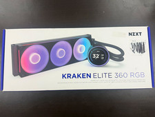NZXT Kraken Elite 360 RGB 360mm AIO Liquid CPU Cooler Black LGA1700 AM4 picture