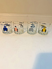 🐎 MONMOUTH PARK JOCKEY CLUB TUMBLERS SET OF 4 picture