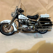 Franklin Mint 1:10 Harley Davidson Police Motorcycle Diecast w Loose Parts picture