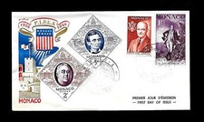 AU78 Monaco F.D.C. 1956 F.I.P.E.X. U.S. Presidents Washington Lincoln Roosevelt picture