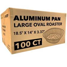 Wholesale Disposable Extra Large Durable Aluminum Oval Turkey Roaster Pan 100 CT picture