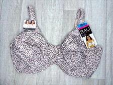 NWT Womens Black Bali Minimizer Breathable Back Unlined Underwire Bra Size 36DDD picture