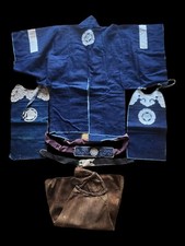 Antique Japanese 1800s Fireman Firefighter Uniform Jacket Edo Period picture