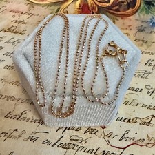 Vintage 14k 585 Rose Gold Delicate East European Chain - 17.5