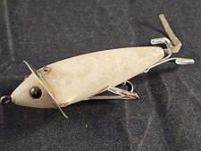 Vintage Heddon Dowagiac Weedless Super Surface 210, Flocked Grey Mouse Lure picture