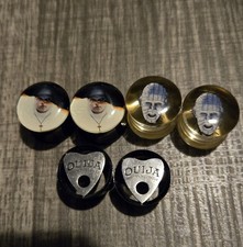 3 Pairs 16mm 5/8 Plugs Gauges Lot Horror Ouija Pinhead Hellraiser Conjuring Nun picture