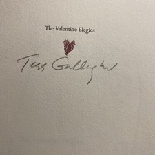 The Valentine Elegies By Tess Gallagher Signed Handmade Rare Book Manuscript picture