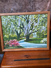 Hans A. Walleen AWS Framed Impressionist Mountain & River scene & Garden Scene  picture