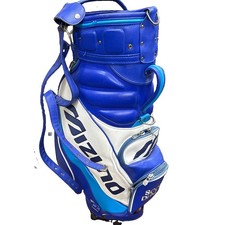 Vintage PGA Mizuno Staff Tour Leather Golf Bag Scott Dunlap Authentic + Strap picture