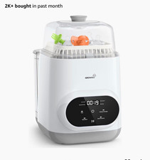 Grownsy EaseClean Baby Bottle Washer Sterilizer Dryer Electric, White picture