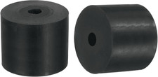 2Pcs Thick Rubber Spacer, 2-3/8 Inch OD x 1/2 Inch ID x 2 Inch Thickness Round R picture