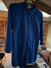 Chico's Women's Blue Long Sleeve Button-Up Shirt Dress Size 2 picture