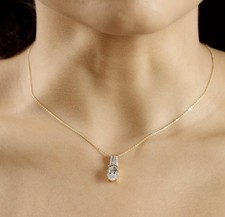 DJoy Womens Malagasy Moonstone, Natural Champagne & White Diamond Gold Pendant picture