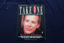 1990 OCTOBER TAKE ONE MAGAZINE - MICKEY ROURKE COVER - E 18792 picture