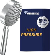 HammerHead Metal Handheld Shower Head with High Pressure Nozzles picture