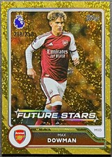 2026-27 Topps Premier League Max Dowman #1 Future Stars Gold Sparkle Foil /250 picture