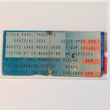 Vintage 1988 Grateful Dead Concert Ticket Stub Buckeye Lake Music Center Ohio picture