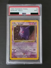 1999 Pokemon Fossil Gengar Holo 5/62 PSA 9 Mint picture