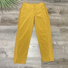 Athleta Brooklyn Midrise Utility Pant Womens 6 Yellow Mustard Gold Ankle Casual picture