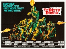 1967 The Dirty Dozen vintage movie poster print Style B 27x36 9mil Paper picture