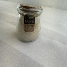 Gift Size Jar Of Bath Salts Love 100% Cork Top 3inches Tall picture