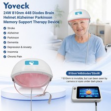 24W 810nm 448 Diodes Touchscreen Helmet for Parkinson and Sleep Improvement picture