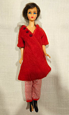 1958 Mattel Barbie Vintage 11 in Fashion Doll Brown Hair Blue Eyes picture