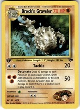 Brock's Graveler 1st Edition Gym Challenge 034/132 2000 NM picture