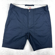 Relwen Super-Fly Supply Shorts Mens 34 Blue 9” Inseam Chino Military Huckberry picture