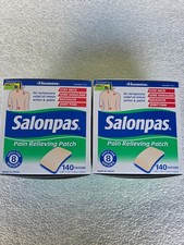 Two boxes of Salonpas Pain Relieving Patch, 140 Patches  NEW SEALED picture