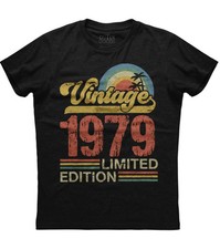 Birthday Gift Classic Old Vintage 1979 Limited Edition Rainbow Palm Tree T-shirt picture