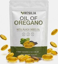 Resilia Oil of Oregano 6000mg with Black Seed Oil Softgels – 60 Capsules-US picture