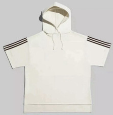adidas x Beyoncé Ivy Park - oversized hoodie - cream with maroon/brown stripes picture
