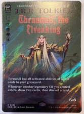 Thranduil the Elven King Borderless Surge Foil The Hobbit Book Cover MTG NM HOB picture